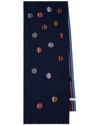 Paul Smith - Gestreifter Schal Mit Polka Dots - Lyst