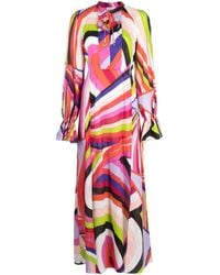 Emilio Pucci - Iride-Print Cotton Maxi Kaftan - Lyst