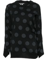 Junya Watanabe - Pull À Empiècement À Pois - Lyst