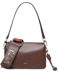 V73 - Zircone Knotted Logo-Plaque Shoulder Bag - Lyst