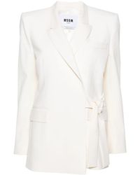 MSGM - Virgin Wool Blazer - Lyst