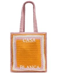 CASABLANCA - Logo-Embroidered Shoulder Bag - Lyst