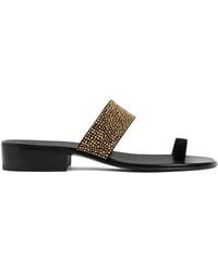 Giuseppe Zanotti - Emerick Studded Toe-Loop Sandals - Lyst
