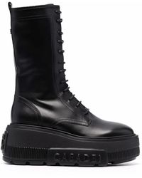 Casadei - Lace-Up Platform Boots - Lyst