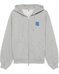 Adererror - Logo-Patch Zip-Up Hoodie - Lyst