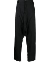 Sulvam - Drop-Crotch Wool Trousers - Lyst