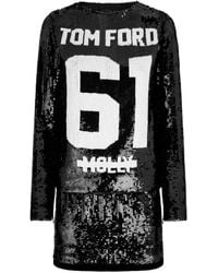 Tom Ford - Mini-jurk Met Pailletten - Lyst
