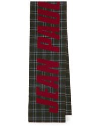 Jean Paul Gaultier - Tartan-Pattern Logo-Intarsia Scarf - Lyst