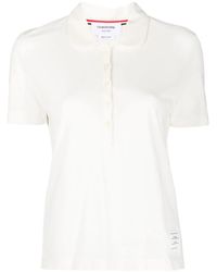 Thom Browne - Logo-Patch Detail Polo Top - Lyst
