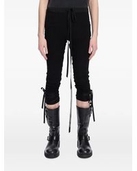 Ann Demeulemeester - Fredy Ribbed Tie-Fastening Trousers - Lyst