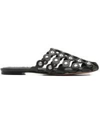 Bibi Lou - Embellished Leather Slippers - Lyst