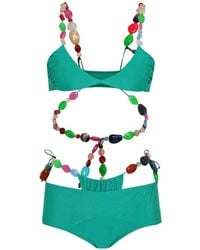 Amir Slama - Bikini À Détails De Perles - Lyst