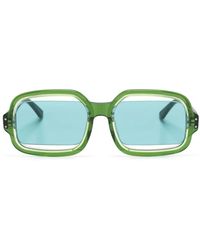 Henrik Vibskov - Olga Sonnenbrille Mit Eckigem Gestell - Lyst
