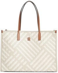 Tommy Hilfiger - Sac Cabas À Plaque Logo - Lyst