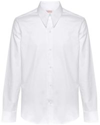 Fursac - Straight-Point Collar Cotton Shirt - Lyst