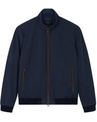 Paul & Shark - Suede-Detail Bomber Jacket - Lyst
