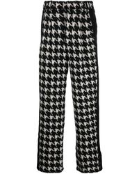 Adererror - Houndstooth-pattern Straight-leg Trousers - Lyst