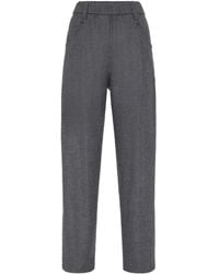 Brunello Cucinelli - Pantalones de lana de - Lyst