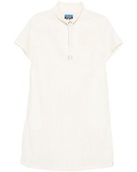 SPORT b. by agnès b. - Seersucker Half-Zip Mini Dress - Lyst