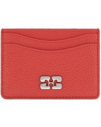 Ganni - Bou Grained Card Holder - Lyst