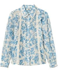Twinset - Floral-Pattern Laced Shirt - Lyst