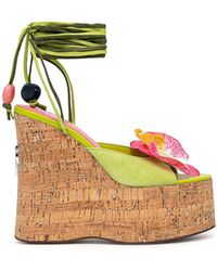Naked Wolfe - 140Mm Sunflower Suede Sandals - Lyst