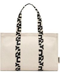DKNY - Logo-Strap Tote Bag - Lyst