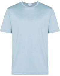 Sunspel - Round-Neck Short-Sleeved T-Shirt - Lyst