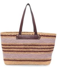 Anya Hindmarch - Striped Raffia Tote Bag - Lyst