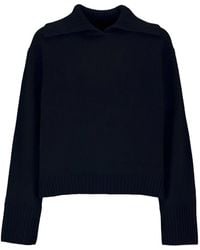 Ecoalf - Adria Sailor-Collar Ribbed-Trim Sweater - Lyst