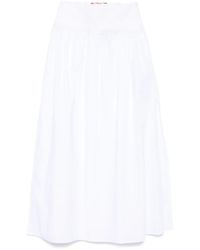 Ermanno Scervino - Jupe Brodée À Coupe Mi-Longue - Lyst