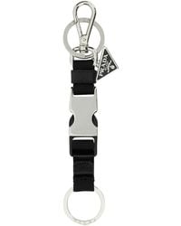 Prada - Portachiavi Con Logo Inciso - Lyst