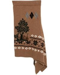 Monse - Fair Isle Midi Skirt - Lyst