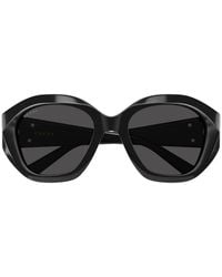 Gucci - Interlocking G Geometric-Frame Sunglasses - Lyst