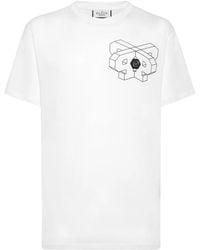 Philipp Plein - Wire Frame Cotton T-Shirt - Lyst