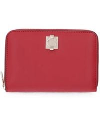 Guess - Logo-Plaque Zip-Around Wallet - Lyst