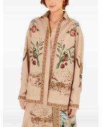FARM Rio - Bird Poetry Graphic-Print Button-Down Shirt - Lyst