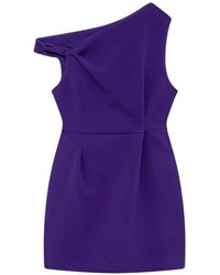 MSGM - One-Shoulder Mini Dress - Lyst