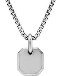 David Yurman - Sterling Octagonal Amulet Pendant - Lyst