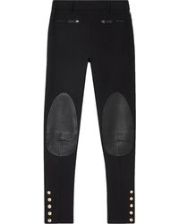 Burberry Panelled Skinny Trousers - Black