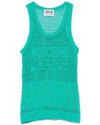 Moschino - Open-Knit Tank Top - Lyst