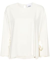 Erika Cavallini Semi Couture - Wide Open-sleeves Blouse - Lyst