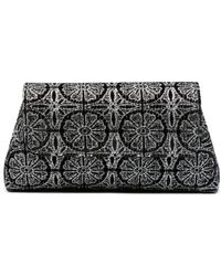 Aspinal of London - Evening Floral-embroidered Clutch - Lyst