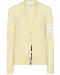 Thom Browne - Four-Bar Sleeve-Detail Cardigan - Lyst