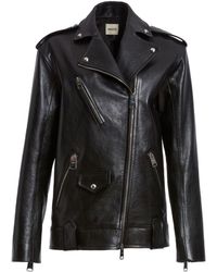 Khaite - Hanson Leather Jacket - Lyst