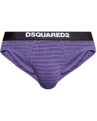 DSquared² - Logo-Print Briefs - Lyst
