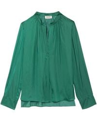 Zadig & Voltaire - Tink Satin Blouse - Lyst