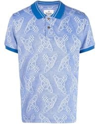 Vivienne Westwood - Orb Logo-Print Polo Shirt - Lyst