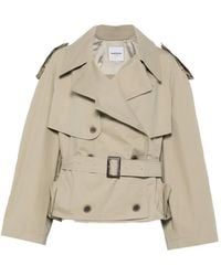 LA PISCINE - Chaqueta Con Cinturón - Lyst