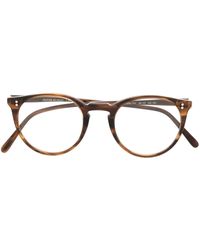 Oliver Peoples - O'Malley Sonnenbrille mit rundem Gestell - Lyst